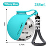 Stainless Steel Pet Travel Water Bottle – Portable Dog Drinking Bowl with Waste Bag Dispenser