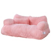 Winter Warm Plush Cat Bed Luxury Sofa Style Pet Nest for Small Medium Cats Dogs Comfortable Faux Fur Puppy Bed Cozy Pet Supplies
